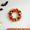 Autumn Theme Party Supplies Thanksgiving Day Wall Sticker, Pumpkin/Pinecone/Leaf Print Garland Shape Waterproof PVC Fall Window Clings Decal,