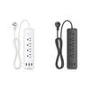 Power Strip, Surge Protector with 4pcs Wide-spaced Outlets & 3x USB Ports for Phone Tablet Laptop Multiple Devices