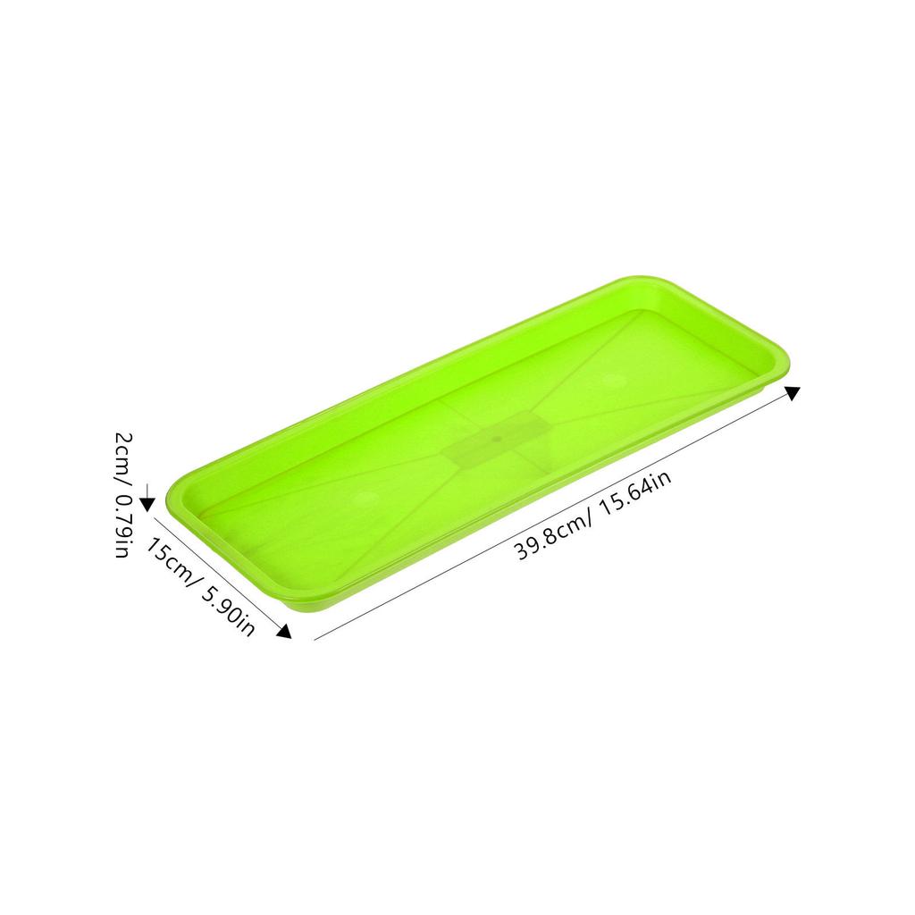 10Pcs Reusable Plastic Plant Saucer Rectangular Sturdy PP Material Plant Drainage Tray for Pots Bonsai Window Sill Flower Pot