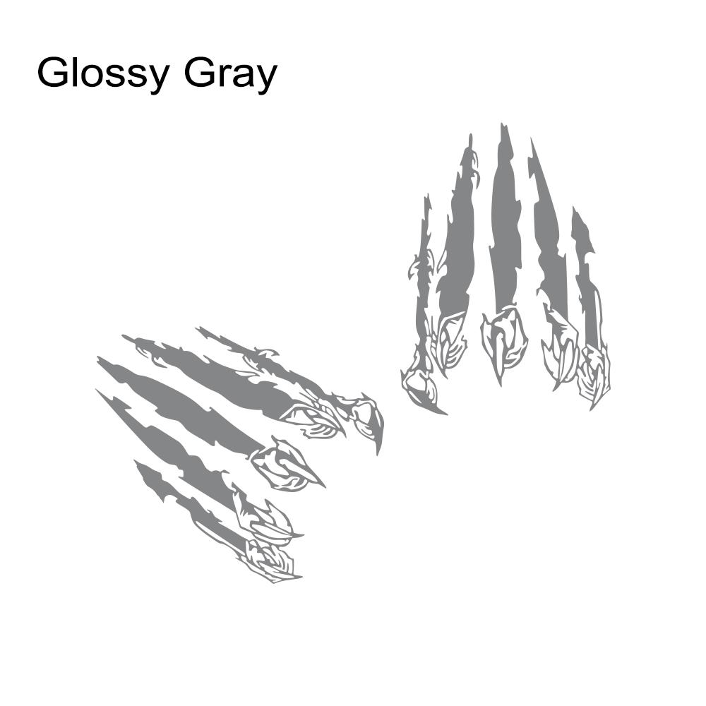 2PCS Car Stickers Beast Claw Paw Print Scratch Marks Creative Decals For Car Body Side Decal Auto Styling Decoration Accessories