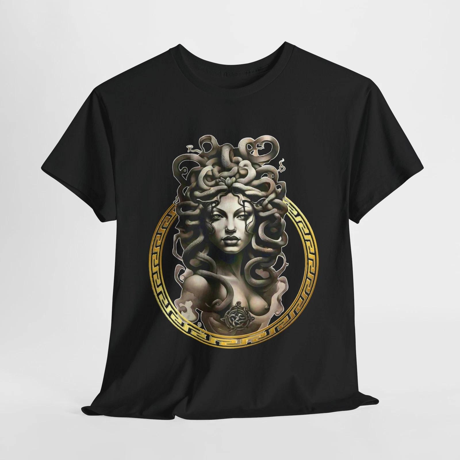 MEDUSA GREEK MYTHOLOGY TRENDY GRAPHIC T SHIRT Unisex Heavy Cotton Tee M