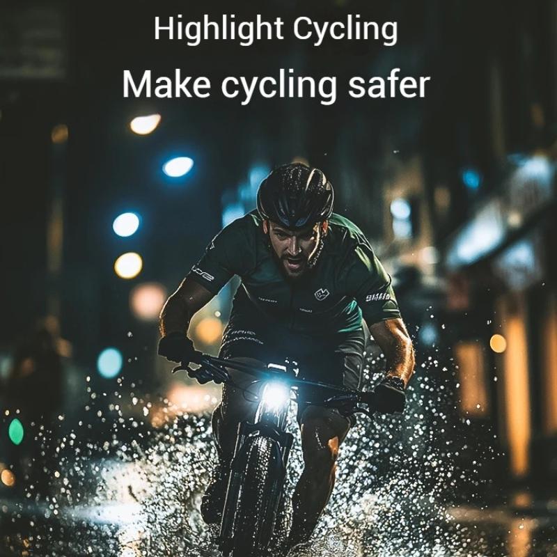 LEM Bicycle LED Light Rear Front Type-C Rechargable 260LM Riding Light Waterproof Bike Taillight Night Cycling Llumination Safety Lamp