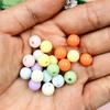 Handmade Materials 6mm-16mm DIY for Jewelry Production 100-10Pcs Fashion Beads Acrylic Bead Colorful Circular Beads  Beads