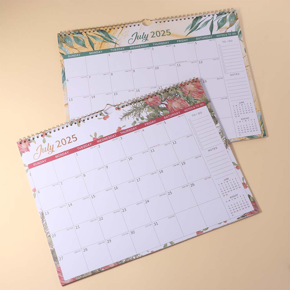 Creative Coil Calendar Spacious 18-Month Calendar Durable Hanging Calendar  Wall Mount