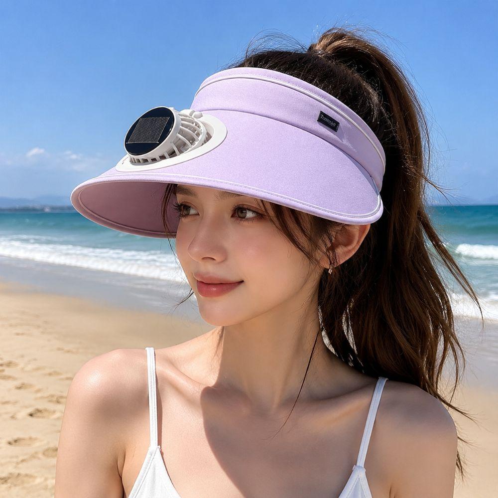 Empty Top Design Sun Visor Hat Adjustable Outdoor Visor Hat Wide Brim Sun Hat Sun Protection