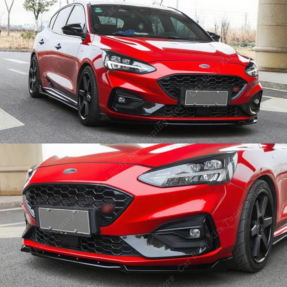 Labbro Paraurti Anteriore Stile Maxton Per Ford Focus Mk4 ST ST-Line 2019-2025 Diffusore Spoiler Esterno Canard Splitter Kit Carrozzeria Personalizzati