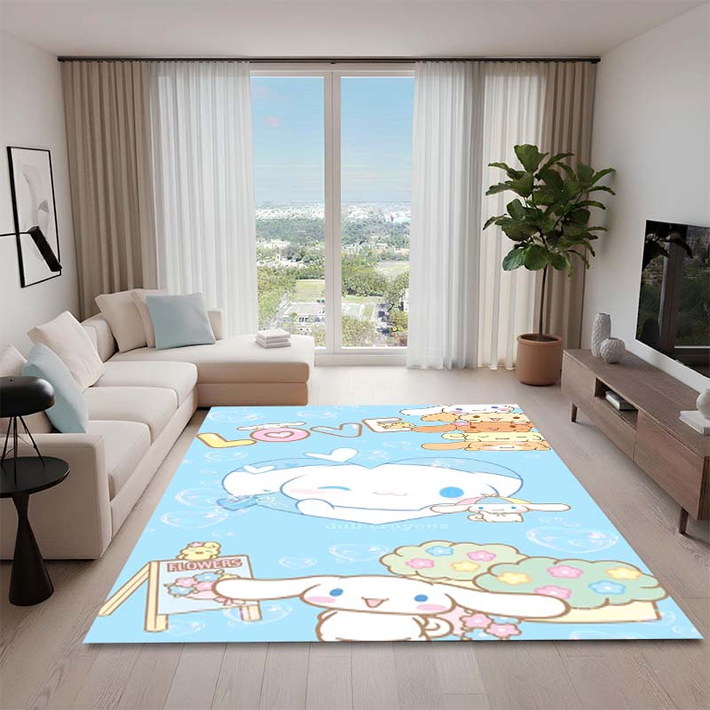1PCCinnamoroll Cartoon Rug, Suitable for Bedrooms, Living Rooms, Sofas, Doormats, and Children's Non-slip Floor Mats.
