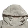 Fila Milano Series Hooded Loose Casual Comfortable Jacket Women Jackets Feather-Gray F11W625705FGY