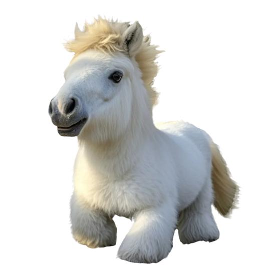 Kids Electronic Plush Pony Toy Walking Interactive Horse Plushie Toy Toddlers Boys Girls Educational Simulation Animal Toy