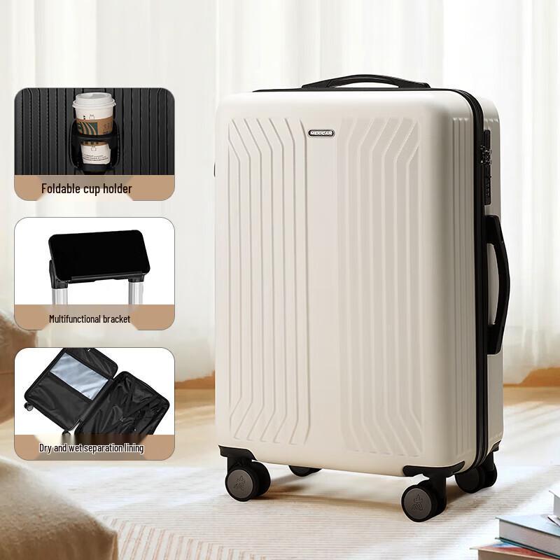 Strawman ABS Hardside Spinner Luggage 24-inch Checked