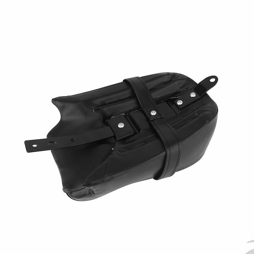 Harley XL883 XL1200 X48 Motorcycle Rear Passenger Seat Cushion & Bag