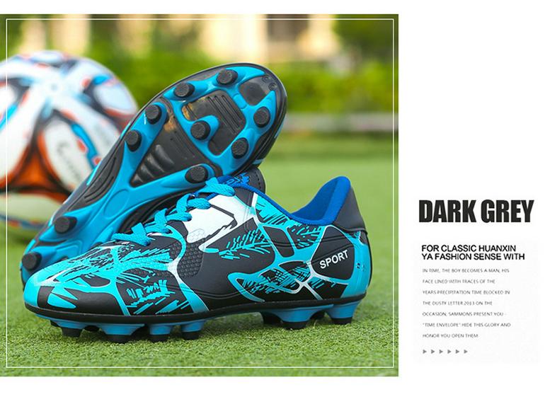 New Unisex Outdoor Soccer Shoes for Kids and Teens - Long Stud, Trendy Design for Students