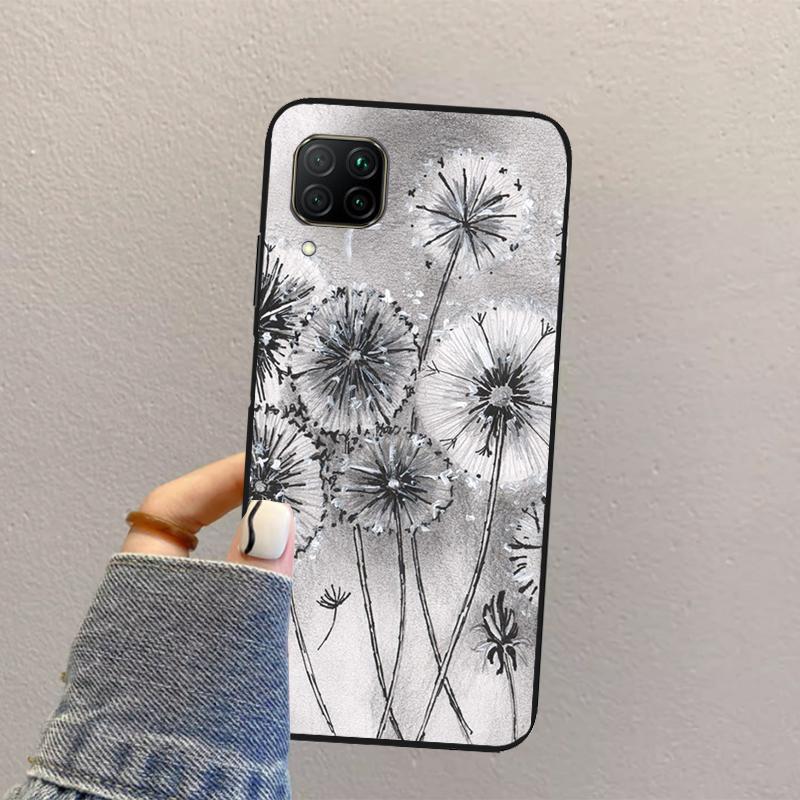 Dandelion For Huawei Nova Y70 Y90 Y60 Y73 Y72 Y61 Y91 12s 12i 11i 8i 9 10 SE P40 Lite P60 P30 Pro Case