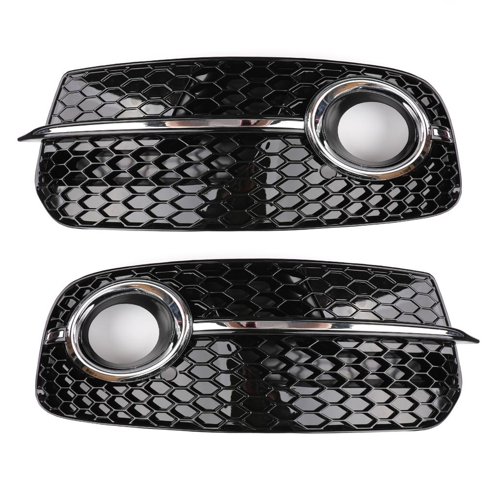 Upgrade SQ5 Style Fog Light Grill Grille 8R0807681M 8R0807681N 8R0807682J 8R0807682T For Q5 13-17
