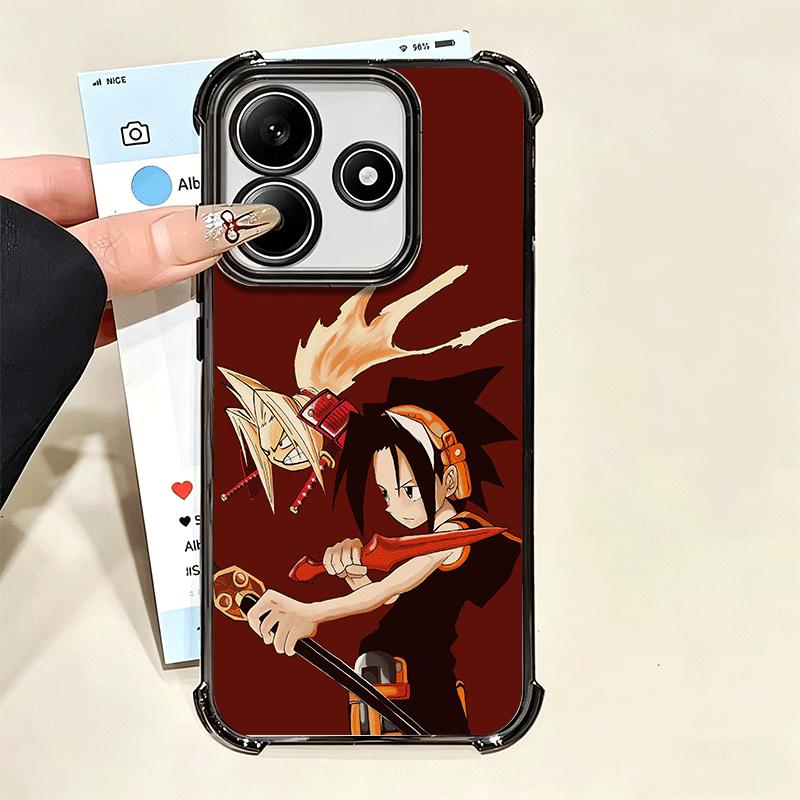 Anime Shaman King Plating Phone Case For Xiaomi Poco X5 X6 X7 X8 Pro Max F8 Ultra F7 M8 M7 M5S Redmi 15C 15 14C 13C 13 X3 12C F6