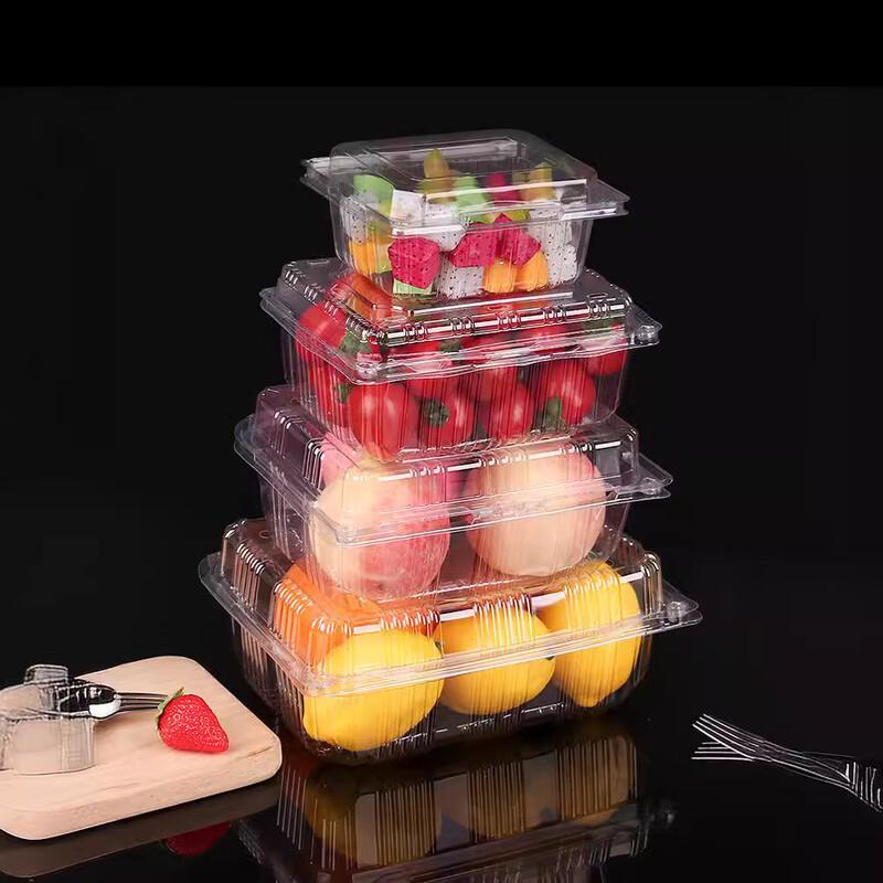 Thickened Clear Round Disposable Plastic Food Container