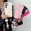 Bowknot Pearl Chain Rope Phone Case For Samsung Galaxy for Samsung Galaxy S26 Ultra S25 Plus S22 S21 S23 S24 FE Cover