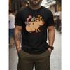 European Sizes Men'S Funny Animal T-Shirt - Cute Capybara, Bears, Rabbits, Beavers with Party Hats