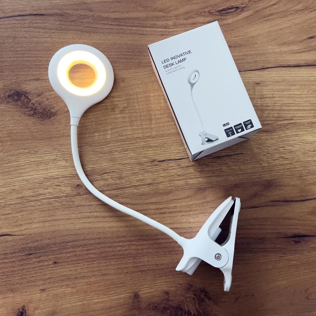 Bezprzewodowa Lampka Led Do Czytania Z Klipsem + Kabel Micro Usb Czarny