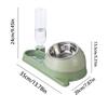 Pet Slow Feeder Bowl Water Dispenser Set - Anti-Spill Double Bowl for Dogs Cats, Food Water Combo, Non-Slip Pet Feeding Supplies