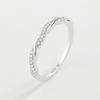S925 Sterling Silver Love Embrace Twist Ring - Women's Minimalist Japanese & Korean Möbius Design