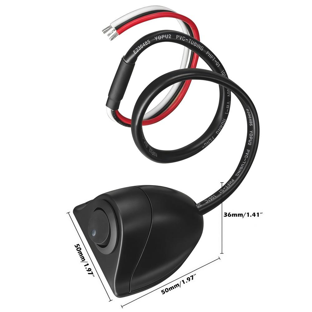 12V/200mA LED Indicator Lights Push-button Switch Automotive Switch Accessory, Protection Rating IP44 Modified Switch Accessorie