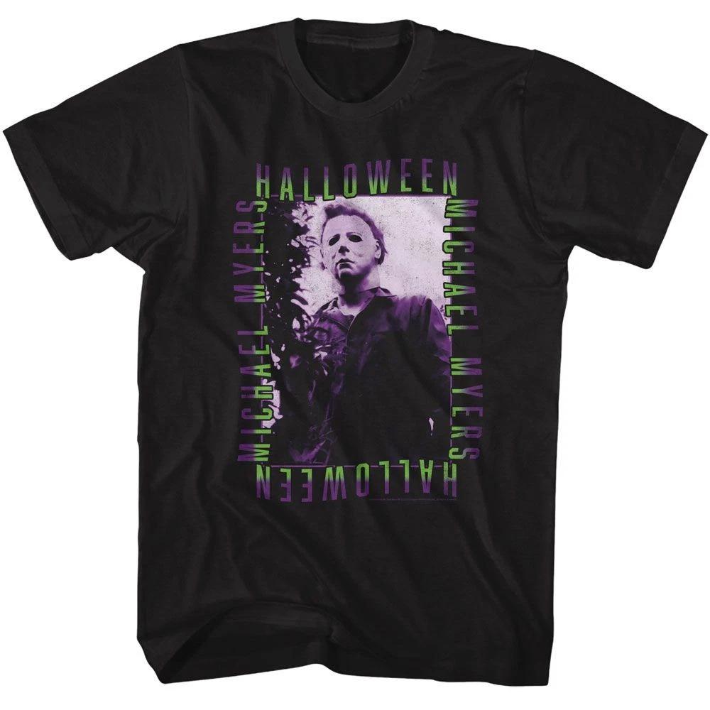 Halloween - Repeat Gradient Text - American Classics - Solid Black Short S 160