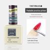 Rainie Nail Gel Builder: Strengthening Base & Tempered Top Coat with Matte Glass Sealer & Nail Tip Adhesive.
