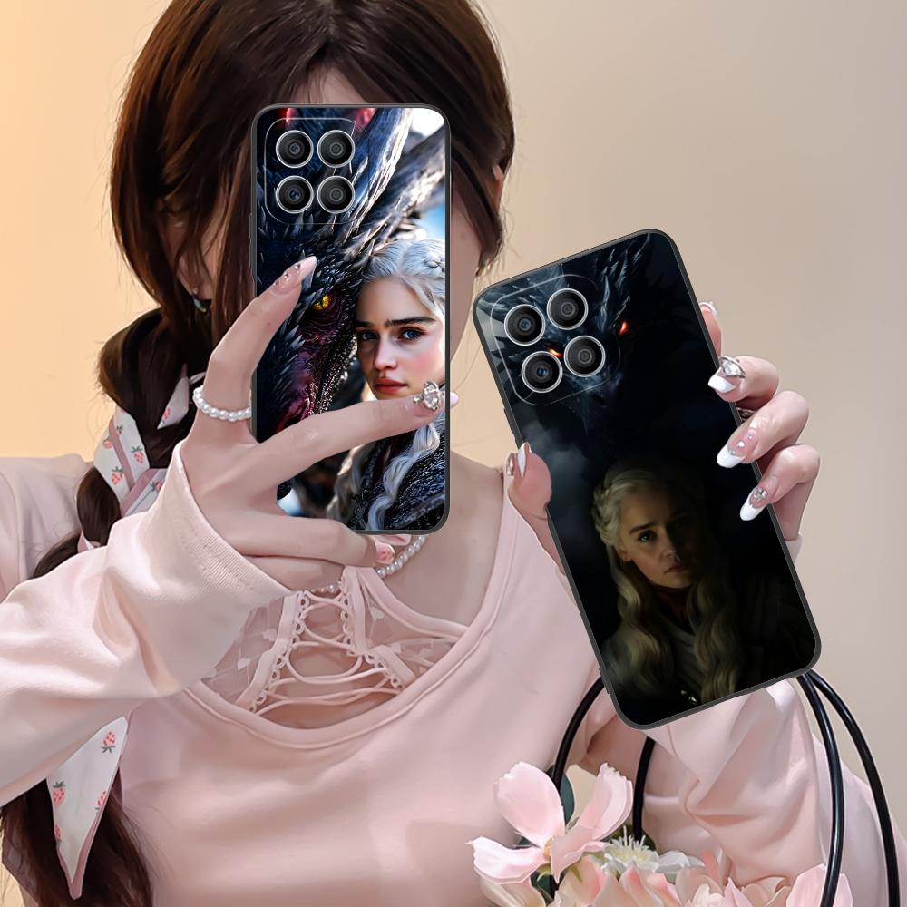 Dragon Queen Matte TPU Mobile Phone Case for Honor 90 80 70 60 50 30 20 10 9 8 7 Pro S SE Lite 5G Colorful Printing Cover