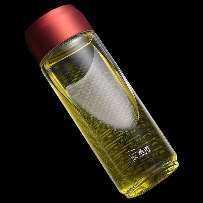 Xino Portable Single-Layer Borosilicate Glass Water Bottle
