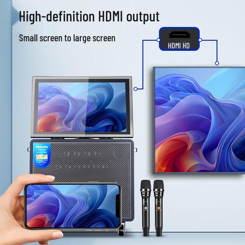 Philips Portable Home KTV Bluetooth Speaker CN Plug (adapter Included)