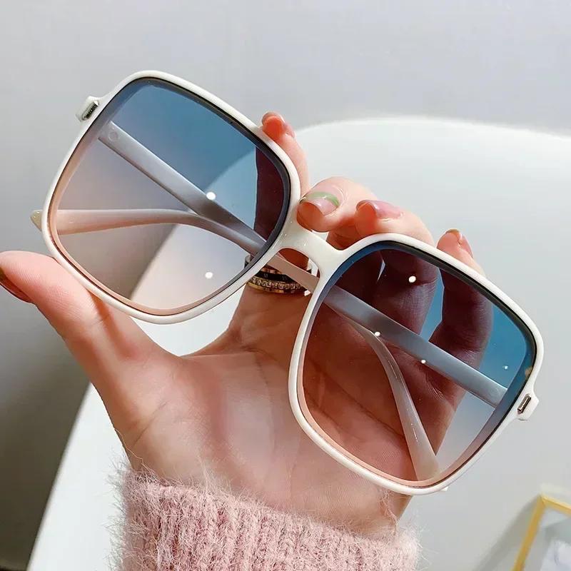 New Oversized Rectangle Sunglasses Women'S Fashion Square Sun Glasses Men'S Classic Vintage Eyewear Uv400