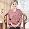Elderly Women's Elegant 3/4 Sleeve Summer Blouse