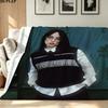 1PC Billie Eilish Custom Name Patterned Flannel Blanket Suitable For All Seasons for Home Decor Warmth and Comfort Gifts Holiday Present