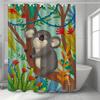 Red Roses Washable Dirt-Resistant Shower Curtain Shower Head Waterproof Polyester Bath Curtain For Home Decor Accessories