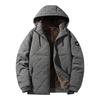 Winter Man Fleece Outdoor Casual Jacket Man Hooded Outwear Warm Jacket Man Multi Pocket Thicken Jacket Male Run Work Safari Coat