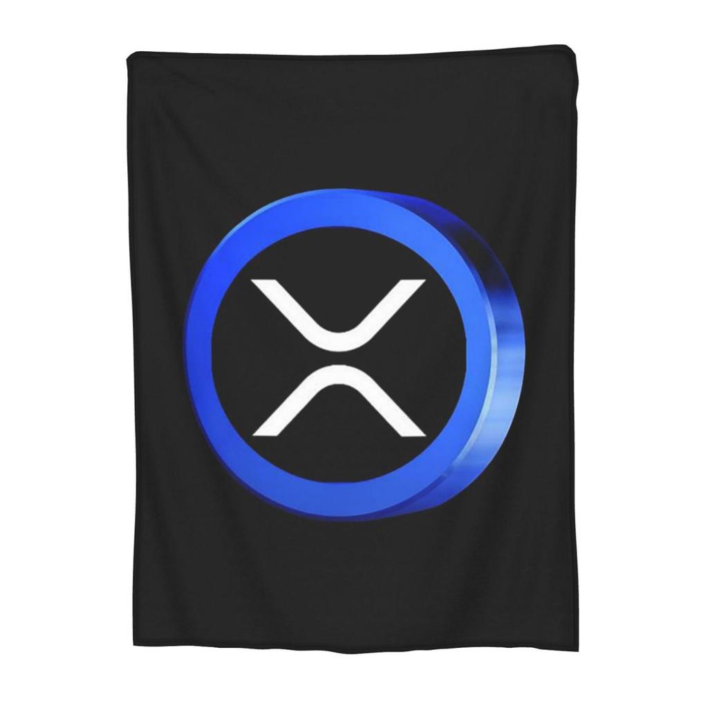 Ripple XRP Bitcoin Cryptocurrency Blanket Soft Warm Flannel Throw Blanket Cover for Bed Living room Picnic Travel Home Sofa