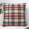 Kostkovaný a sváteční vánoční povlak na polštář Novinka Povlak na polštář Měkký design Povlak na polštář Povlaky na polštáře Na pohovku Auto Domácí dekorace