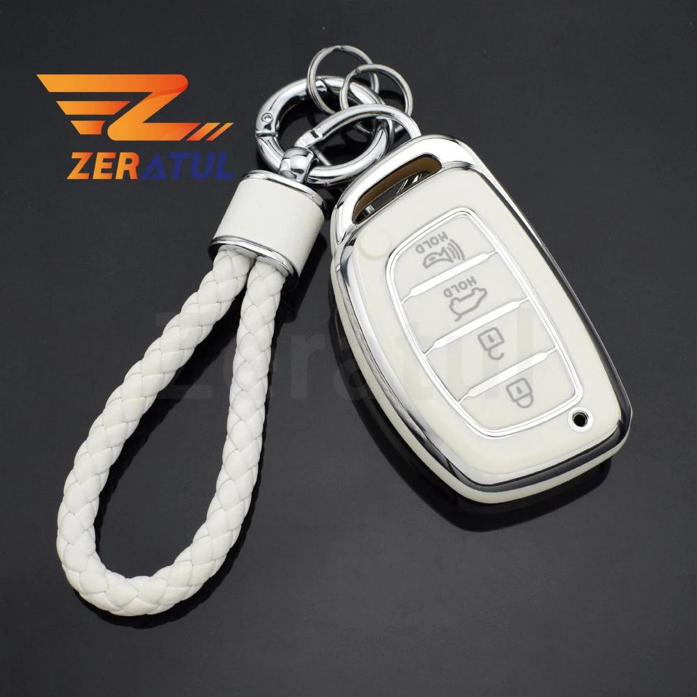 For Hyundai Ix25 Ix35 Ix45 I10 I20 I30 I40 Tucson Sonata Fe Creta Verna Solaris Mistra Elantra Accent Tpu Car Key Case Cover