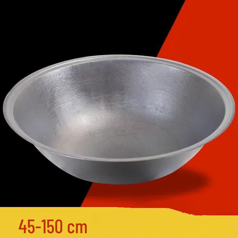 Traditional Thickened Cast Iron Wok for Wood-Burning Stoves