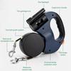 Double-Ended Pet Traction Rope Portable 360 Swivel Pets Leash with Night Light Retractable Outdoor Dog Walking Artifact