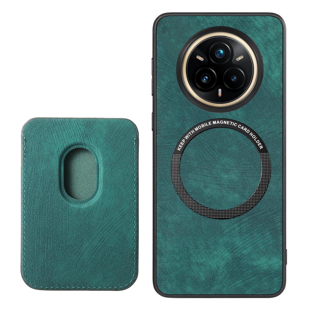 For Realme 14 Pro 5G Magnetic Case Leather Back Cover with Detachable Card Holder