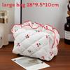 Floral Cherry Cosmetic Bag With Breathable Polyester For Daily Use