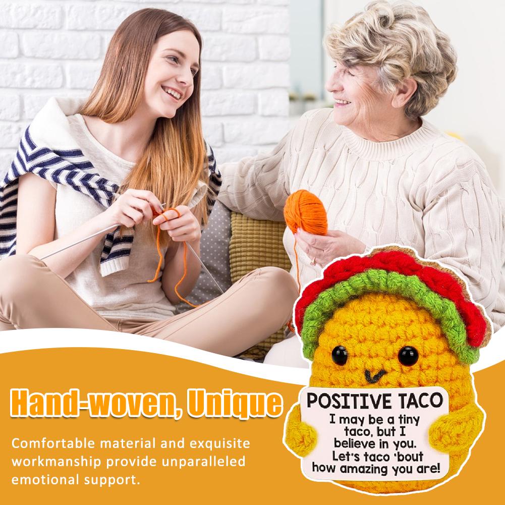 Children Gifts Taco Hook Weaving Doll Pure Handmade Cute Emotional Soothing Doll Energy Gift Va T4J7