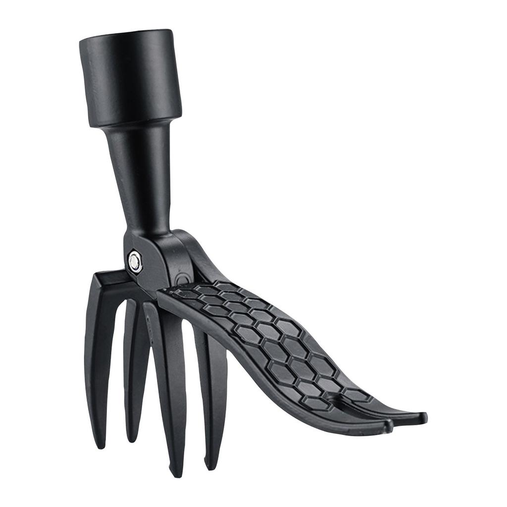 Unkrautentferner mit hoher Härte, Handbetriebener vertikaler Unkrautentfernerkopf zum Auswechseln, Vierbacken-Stahlkopfdesign