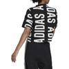 T Shirts Women's Black Crew Neck Moderate Straight Fit HC9161