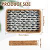 Boho Rattan Kitchen Food Storage Tray Rectangle/Round Handwoven Rattan Basket Multifunction Fruit Snack Basket Home Supplies