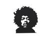 Cutting Stickers Jimi Hen Silhouette Set of 2 Matte Black 3.9 Inches (10 Cm)