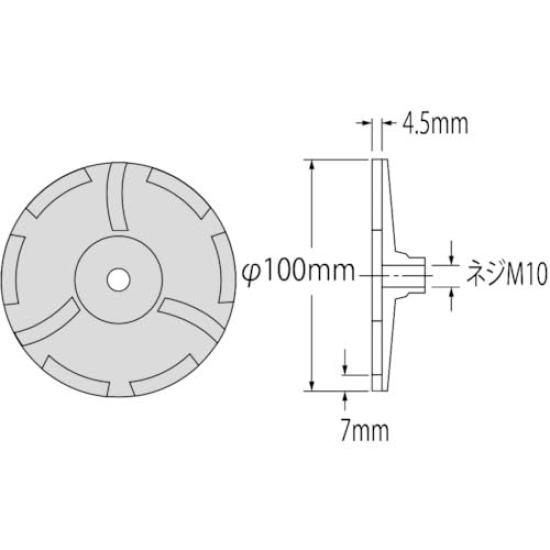 EBI Diamond Cup Wheel Dry Type High Quality CF4