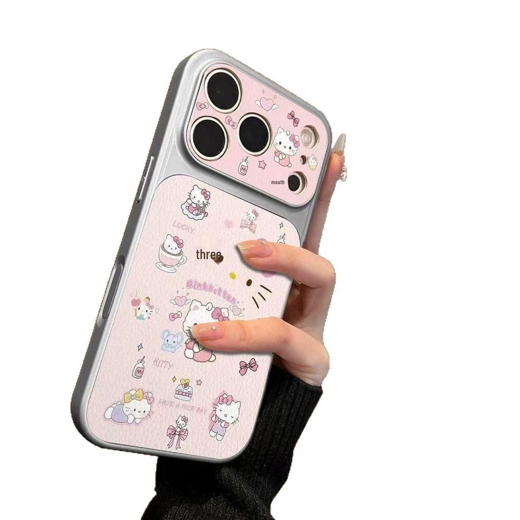 Cute Pink KT Cat iPhone 17/16/15/14 Pro Max Case